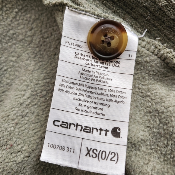 Carhartt Green Hooded Jacket - Picture 5 of 11
